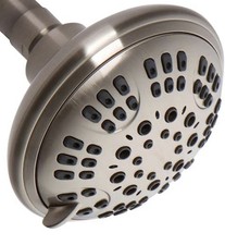 Shower Head 6 Setting 4.5 Inch Polished Chrome Finish. New In box.