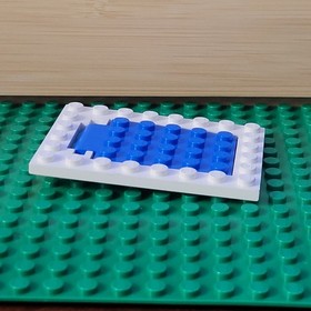 LEGO Trap Door Blue 30042 With Hinge White 30041 From Set 6280 Armada Flagship