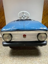 VTG 1970s Rare Blue USSR Soviet Russian Moskvich Toy Metal Pedal Car A3AK 19-93