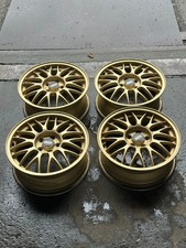 Jdm Genuine Subaru Sti Bbs 16-inch Gold Wheels 4-piece Set Rare. No Tires
