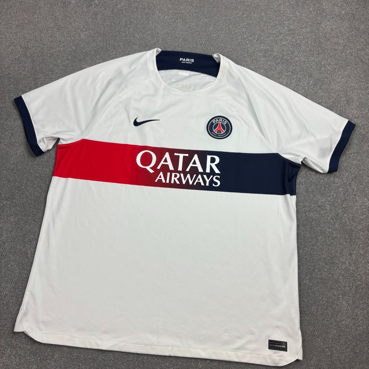Paris Saint-Germain Shirt Adult 2XL White 2023/24 Nike PSG
