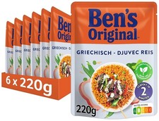 BEN'S ORIGINAL&trade; Express Reis Griechisch (6 x 220g) Reis mit Tomatenmark