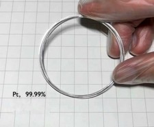 99.99 High Pure Platinum Metal Wire Pt Diameter 0.1mm, Length 500mm