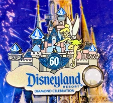 🪄 RARE Disneyland PIECE OF HISTORY 60th Anniversary Diamond Celebration LE Pin