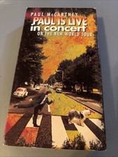 Paul McCartney VHS Paul is Live in Concert on the New World Tour Beatles