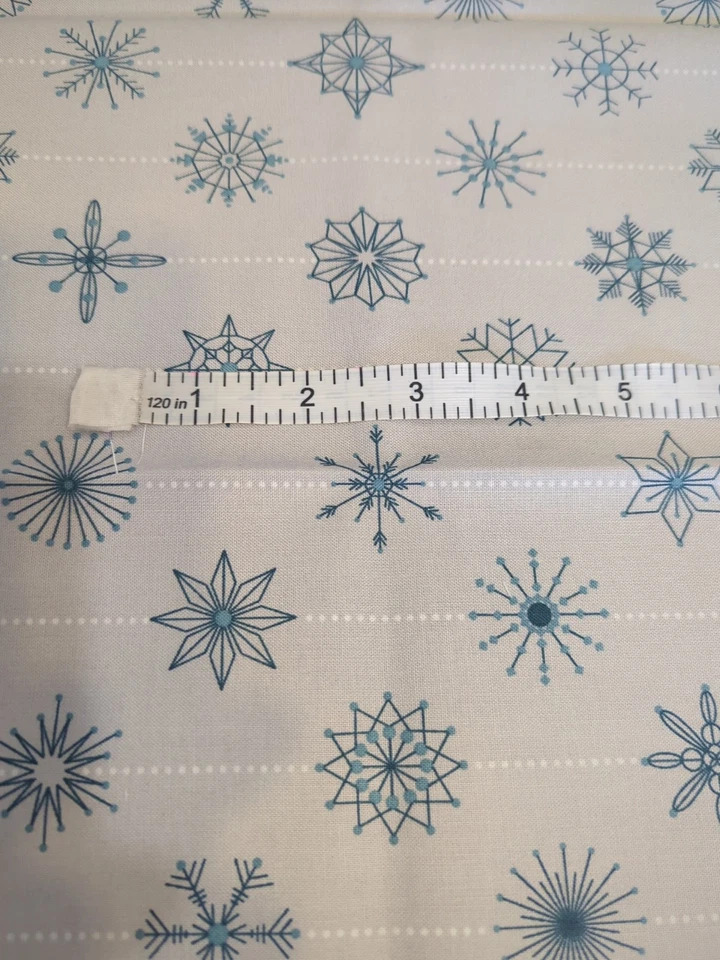 Tela de algodón gris/azul gris Geo Design de Andover telas corte 1/2 yarda Foto 2 de 2