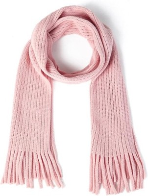 Kids Knit Scarf Winter Fashion Solid Color Toddler Baby Scarves Neck Warmer T...