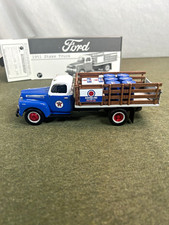 First Gear 134 1951 Ford Stake Truck Texaco Havoline Diecast W Stand