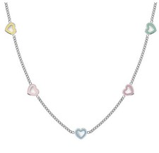 Collana NOMINATION Fairyicons in acciaio con mix Cuori colorati 134103/022