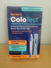 Reese's Colo Test Immunochemical Fecal Occult Blood Test IFOB 1 Test Exp. 2/26