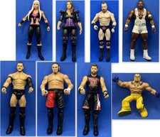 Lot of 8 Mattel WWE Wrestling Figures FREE SHIPPING