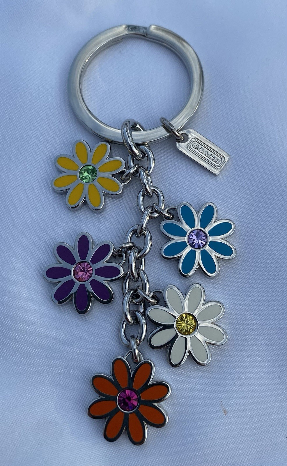 RARE Coach Y2K Multi Color Daisy Cluster Keychain Vin… - Gem