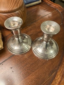 Vintage 925 Sterling Silver Candlesticks Holders Duchin Creation