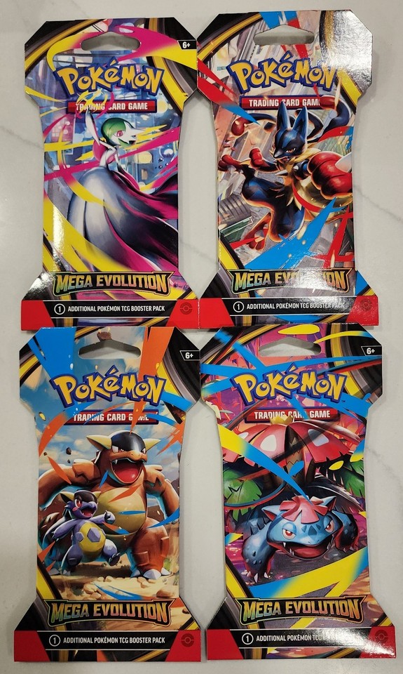 Pokemon TCG Evolutions Mega Evolution Sleeved Booster Pack (1 Pack) - Factory Sealed