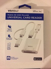 Vivitar Mobile SD and MicroSD Universal Card Reader White MOV4016