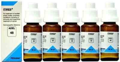Pack of 5 X Adel 48 ITIRES Homeopathic Drops 20ml  Free Shipping