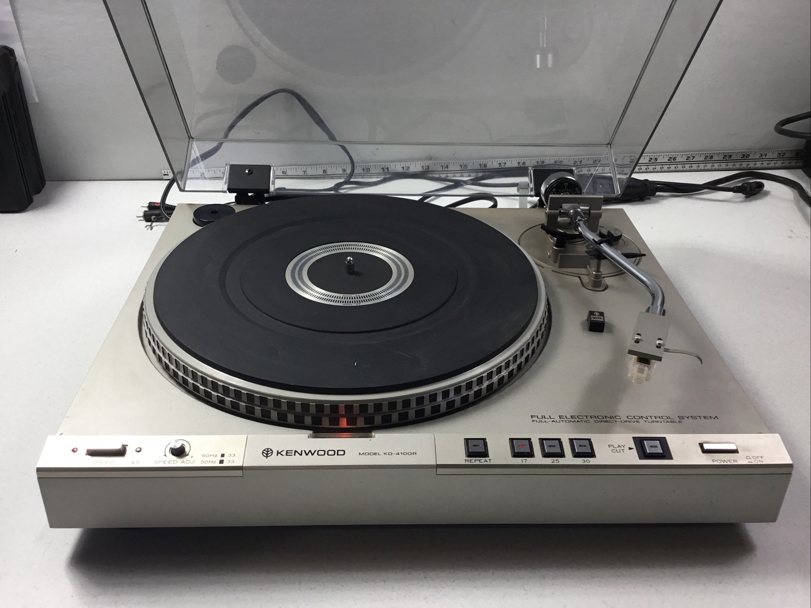 Vintage Kenwood KD4100R Automatic Direct Drive Turntable Works as