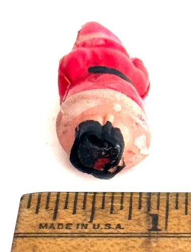 Vintage Celluloid Santa Claus Christmas 2" Figurine / Ornament (Circa 1930's) - Picture 3 of 4