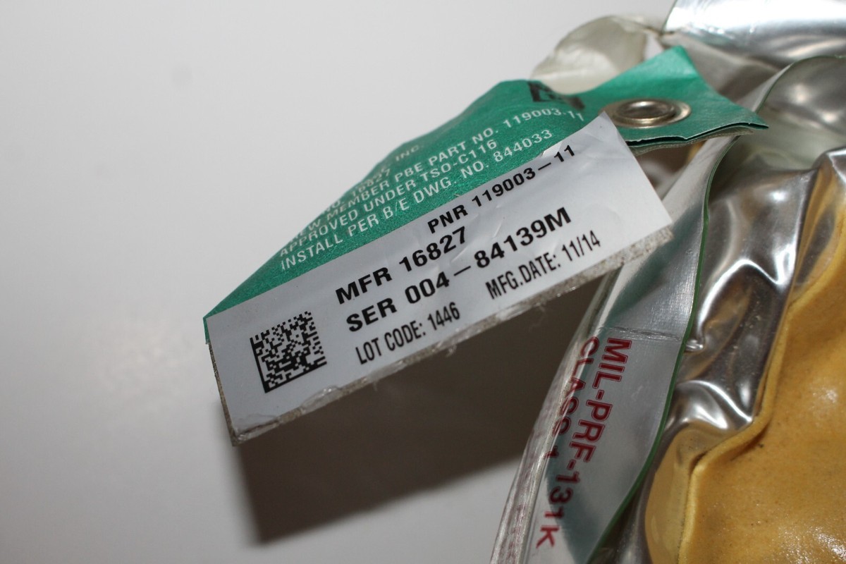 B/E AEROSPACE - OXYGEN GENERATOR - SMOKE HOOD PN 119003-11 NEW! | eBay