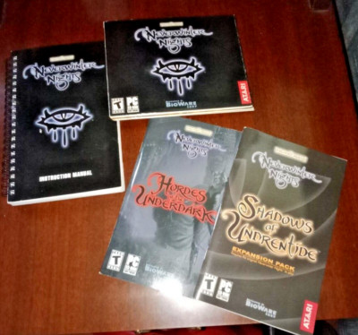 NEVERWINTER NIGHTS-Set, Plus Hordes at Underdark, Shadows of Undrentide. PC USED