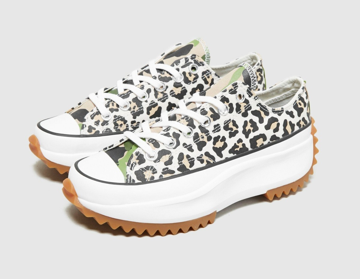 Converse Leopard Print Run Star Hike ox Trainers Size UK EUR 44 