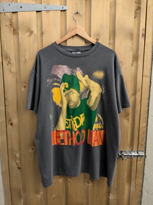 Vintage Method Man Single Stitch Rap T-Shirt Size XL Condition Excellent