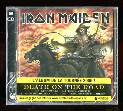 SELTENE DOPPEL CD   IRON MAIDEN - DEATH ON THE ROAD   NEU IM BLISTER STICKER