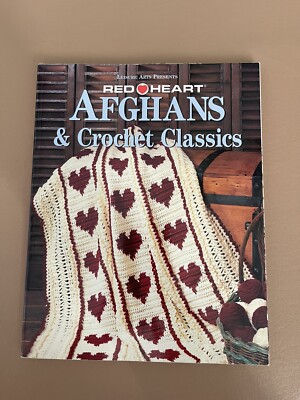 Red Heart Afghans & Crochet Classics Pattern Book Christmas Snowflakes Angels ++