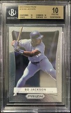 2012 PANINI PRIZM #130 BO JACKSON BGS 10 PRISTINE POP 2 1st PRIZM