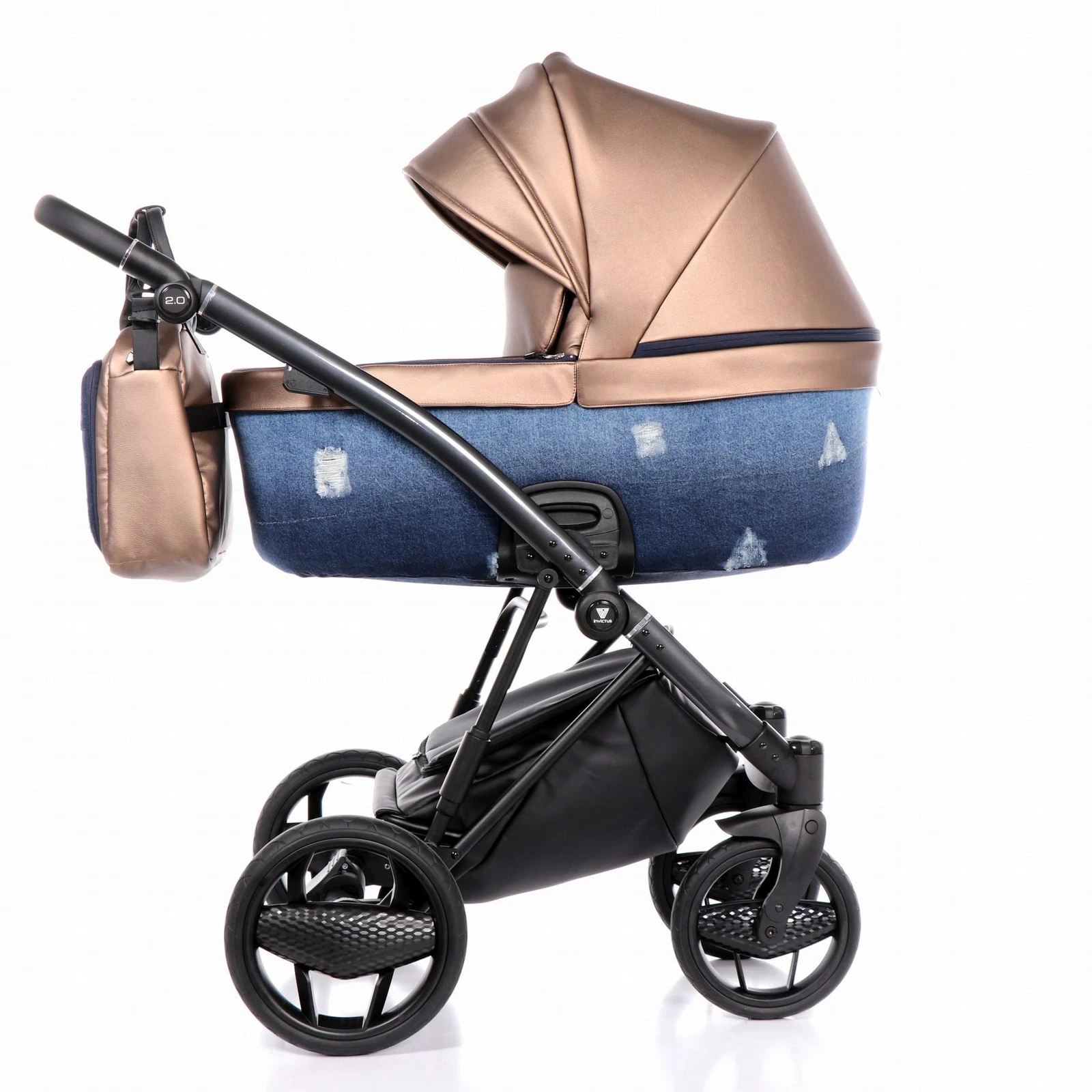 2IN1 PRAM INVICTUS 2.0 11 Blue Jeans SALE 24h Delivery Invictus