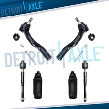 Front Inner Outer Tie Rods for Infiniti QX56 QX80 Nissan Titan Pathfinder Armada