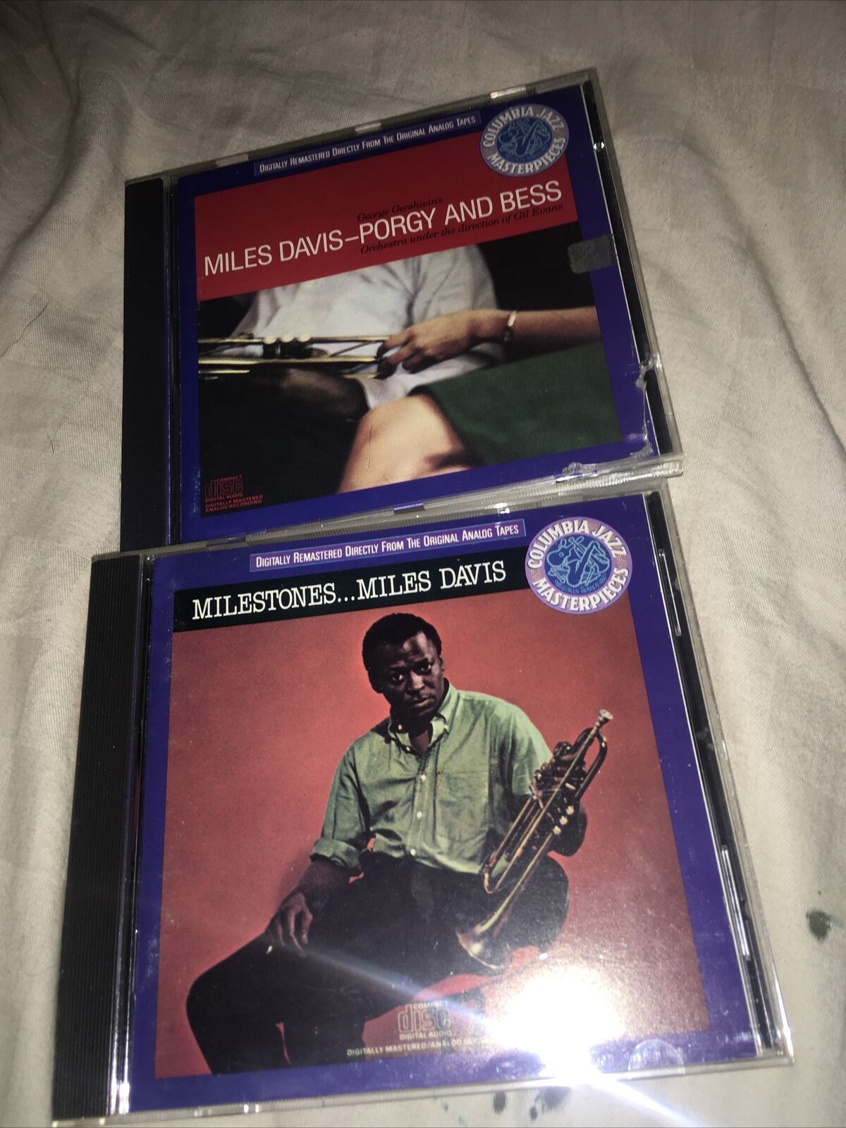 Miles Davis CD LOT MILESTONES + PORGY AND BESS columbia Blue Ribbon Gil Evans