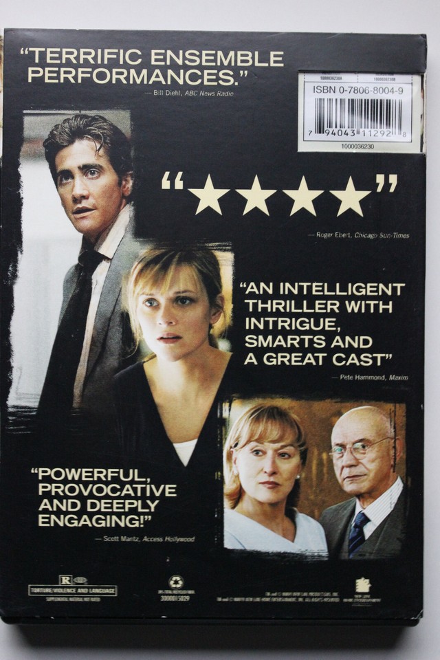 Rendition (DVD, 2007 Widescreen) Jake Gyllenhaal Reese Witherspoon Alan ...