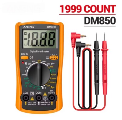 Professional Digital Multimeter Voltmeter Ohmmeter Ammeter Multi Tester Meter