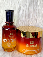 BISMID DUO ULTRA BLANCHISSANTE CREME MEGA BLAST ET HUILE CORPORELLE  GLOWING