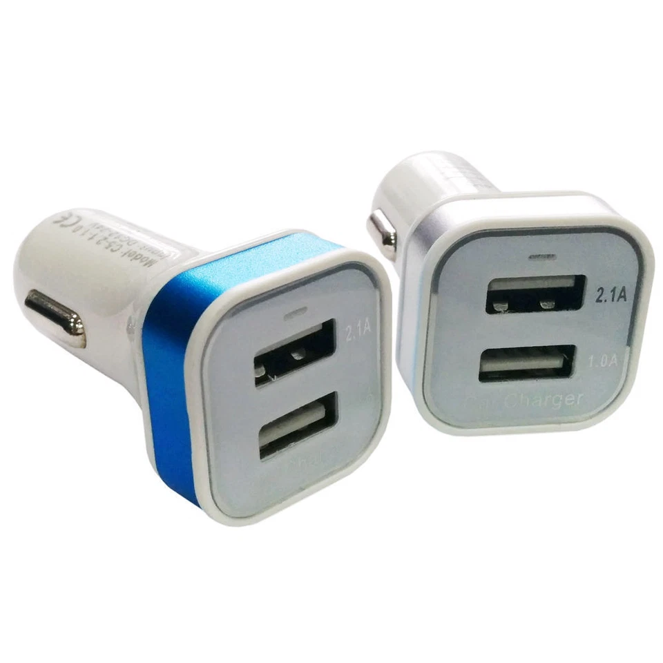 CARGADOR UNIVERSAL DOBLE 2 PUERTOS USB 12V DOBLE COCHE ENCHUFE ENCENDEDOR Foto 2 de 4