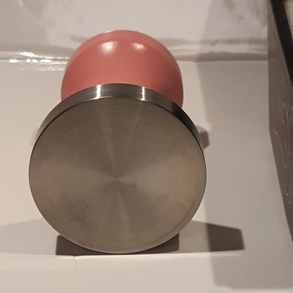 NUEVO EN CAJA 2 1/4" 57mm Rosa Espresso Barista Café Manipulador por EDO Foto 3 de 4