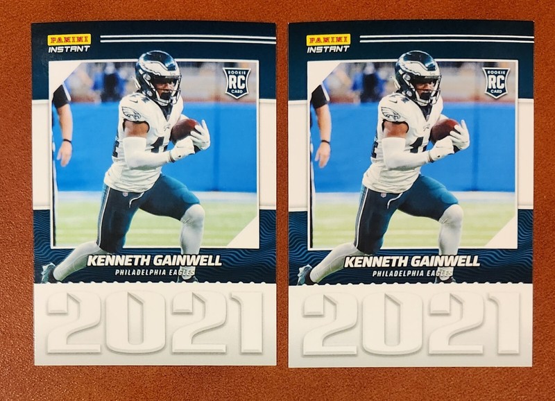 /841 KENNETH GAINWELL 2021 Panini Instant Spotlight Rookie Rc (2)Eagles STEELERS
