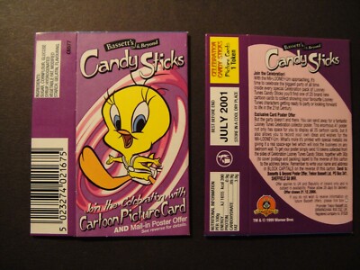 BARRATT BASSETT LOONEY TUNES DONALD DUCK BUGS BUNNY TAZ SWEETY PIE 1 PAKET (A)