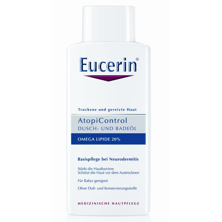 EUCERIN AtopiControl Dusch- und Badeöl 400ml für trockene Haut PZN 08454775