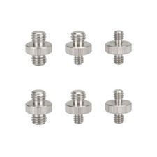 6x CAMVATE Camera Tripod Screw Stainless Steel Male Fitting Adapter 1/4" & 3/8"