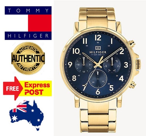 tommy hilfiger watch mens blue
