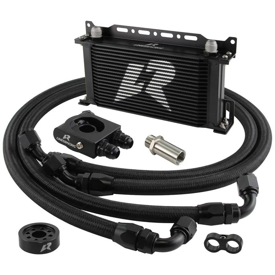 19 Row Oil Cooler Kit Thermostatic For Subaru BRZ Scion FR-S FA20 Toyota GT86 - Image 3 of 4