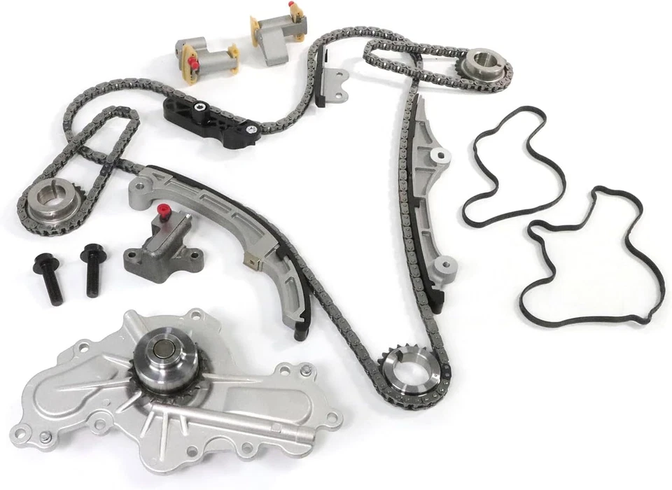 Kit de juntas de cabezal de bomba de agua de cadena de distribución para 07-10 Ford Edge Taurus Lincoln 3,5 L Foto 2 de 4