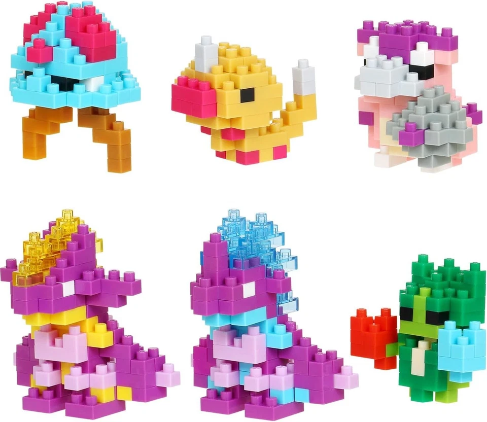 Nanoblock NBMC_43 Mini Nano Pokemon Poison Type 6 Pcs Complete In Box japan NEW - Image 2 of 4