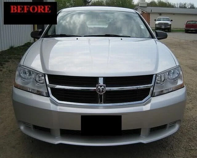 2008-2011 DODGE AVENGER ХРОМИРОВАННАЯ ОТДЕЛКА ДЛЯ РЕШЕТКИ РАДИАТОРА ГАРАНТИЯ 5 ЛЕТ 2009 2010 - Изображение 4 из 4