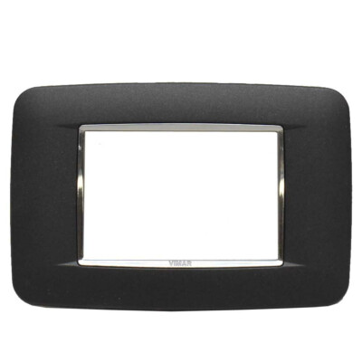 Vimar 3 Module Boat Cover Plate 20683.C15 | Eikon Round Matte
