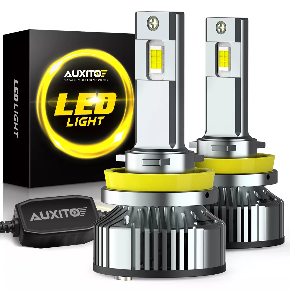 AUXITO H11 LED Headlight Kit Low Beam Bulb Super Bright 6500K Bulbs CANBUS  Y19