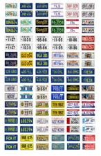 1/24 1/25 scale model car movie TV license plates tags set 3