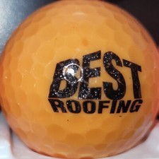 1ct Best Roofing Orange Logo Used Golf Ball K-12-6 - 1ct one